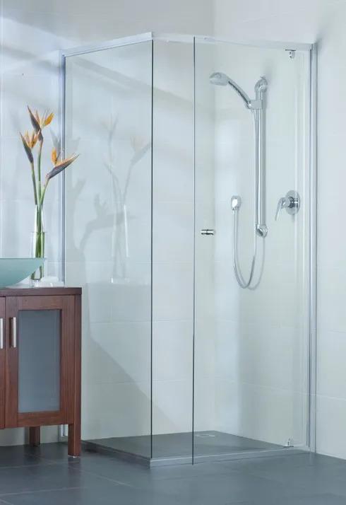 Semi-frameless shower screens